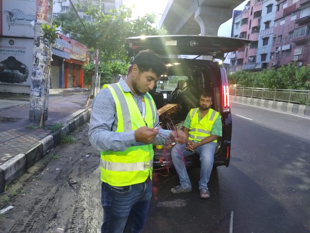 Assessment of the impact of MRT 6 on reducing the Carbon footprint of Dhaka city